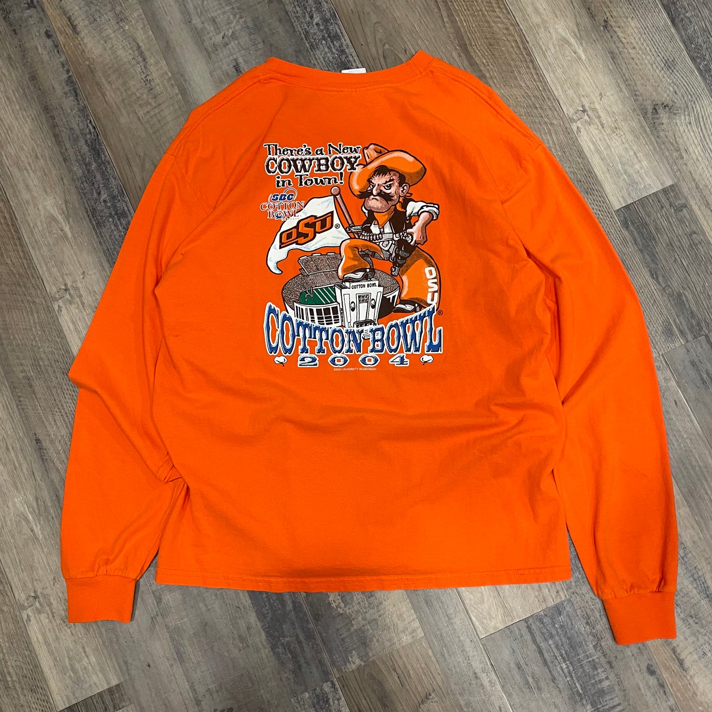 OSU COTTON BOWL LONG SLEEVE T-SHIRT SIZE LARGE