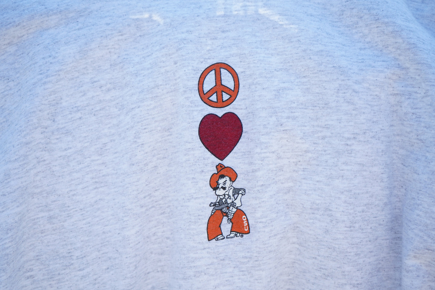OSU PEACE, LOVE, COWBOYS SIZE XL