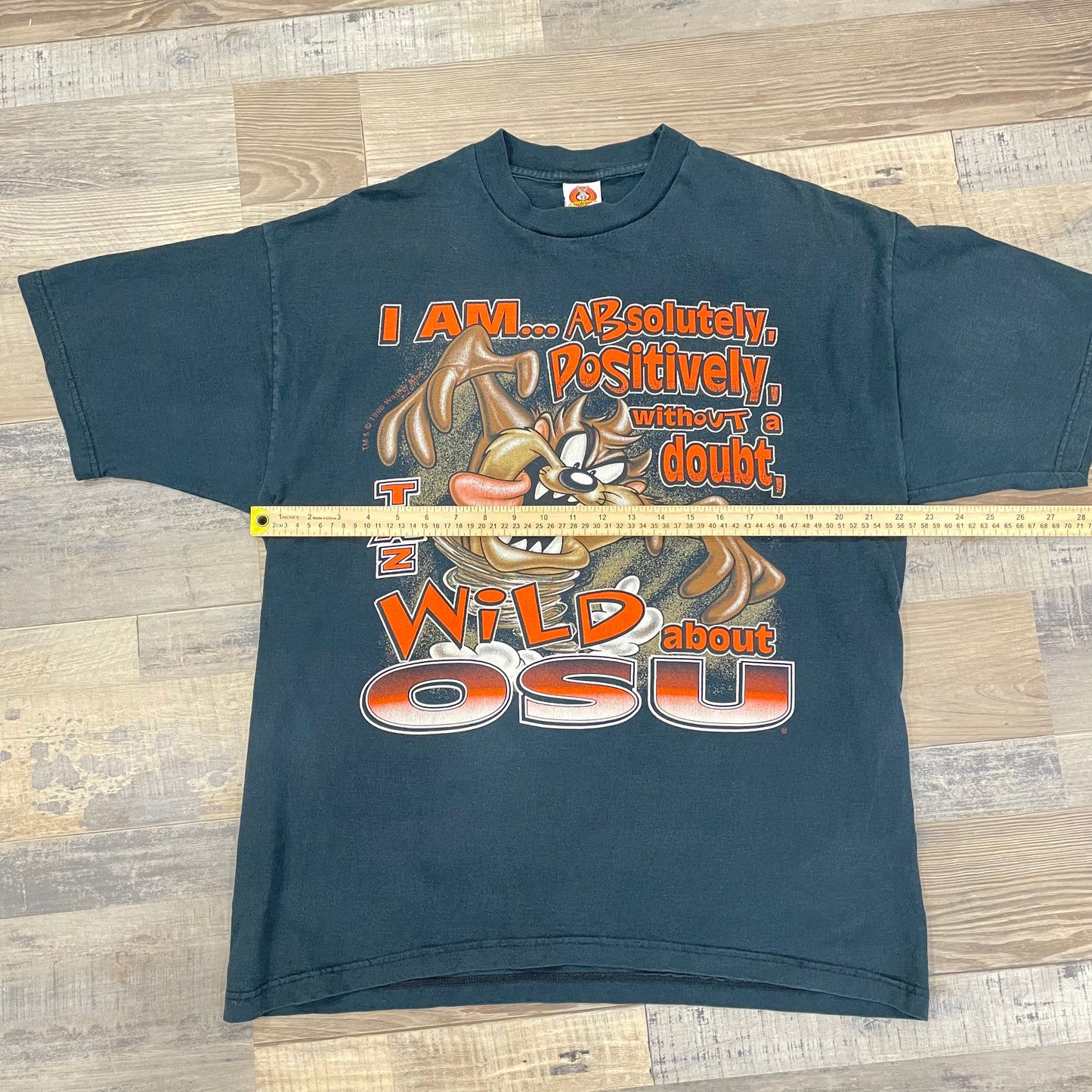 OSU LOONEY TUNES TAZ TSHIRT XL (MEASURES LARGE)
