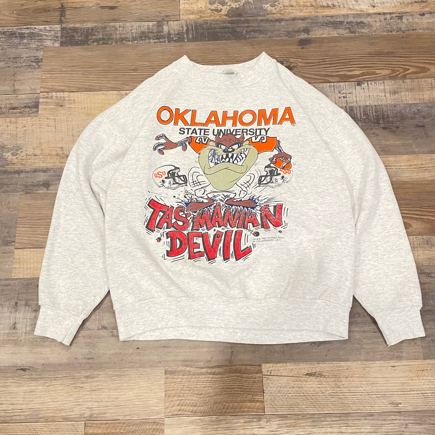 OSU COWBOYS LOONEY TUNES TAZ & PETE CREW XL (MEASURES M)