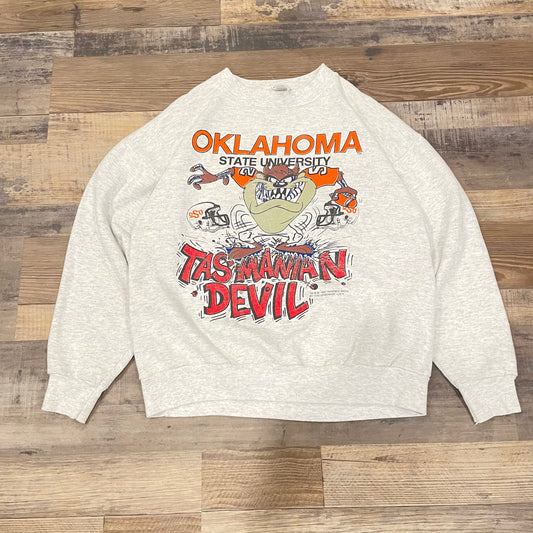 OSU COWBOYS LOONEY TUNES TAZ & PETE CREW XL (MEASURES M)